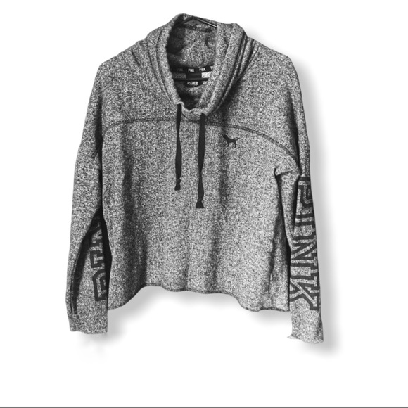 Victoria’s Secret Black & Gray Cowl Neck Pull Over - Picture 1 of 4